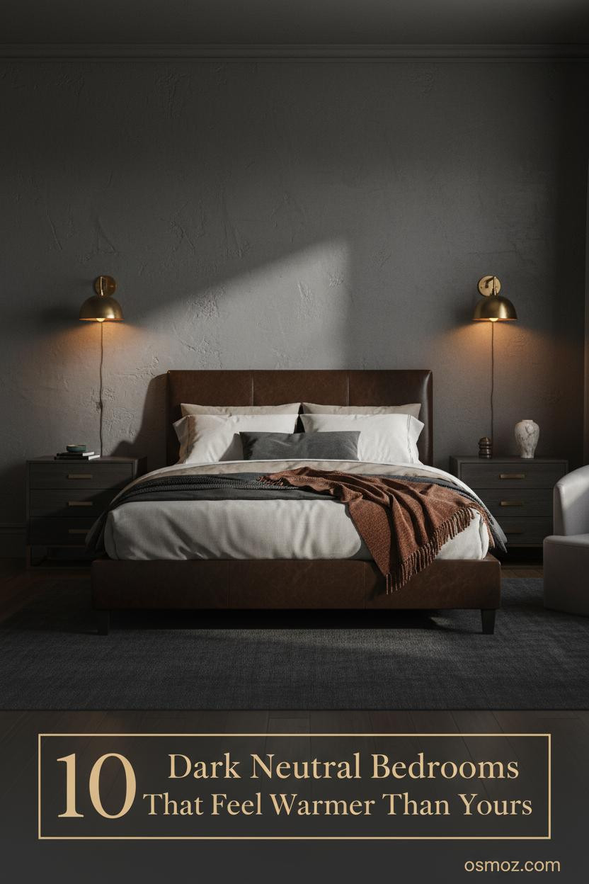 10+ Dark Neutral Bedrooms That Are Moody but Still Feel Warm