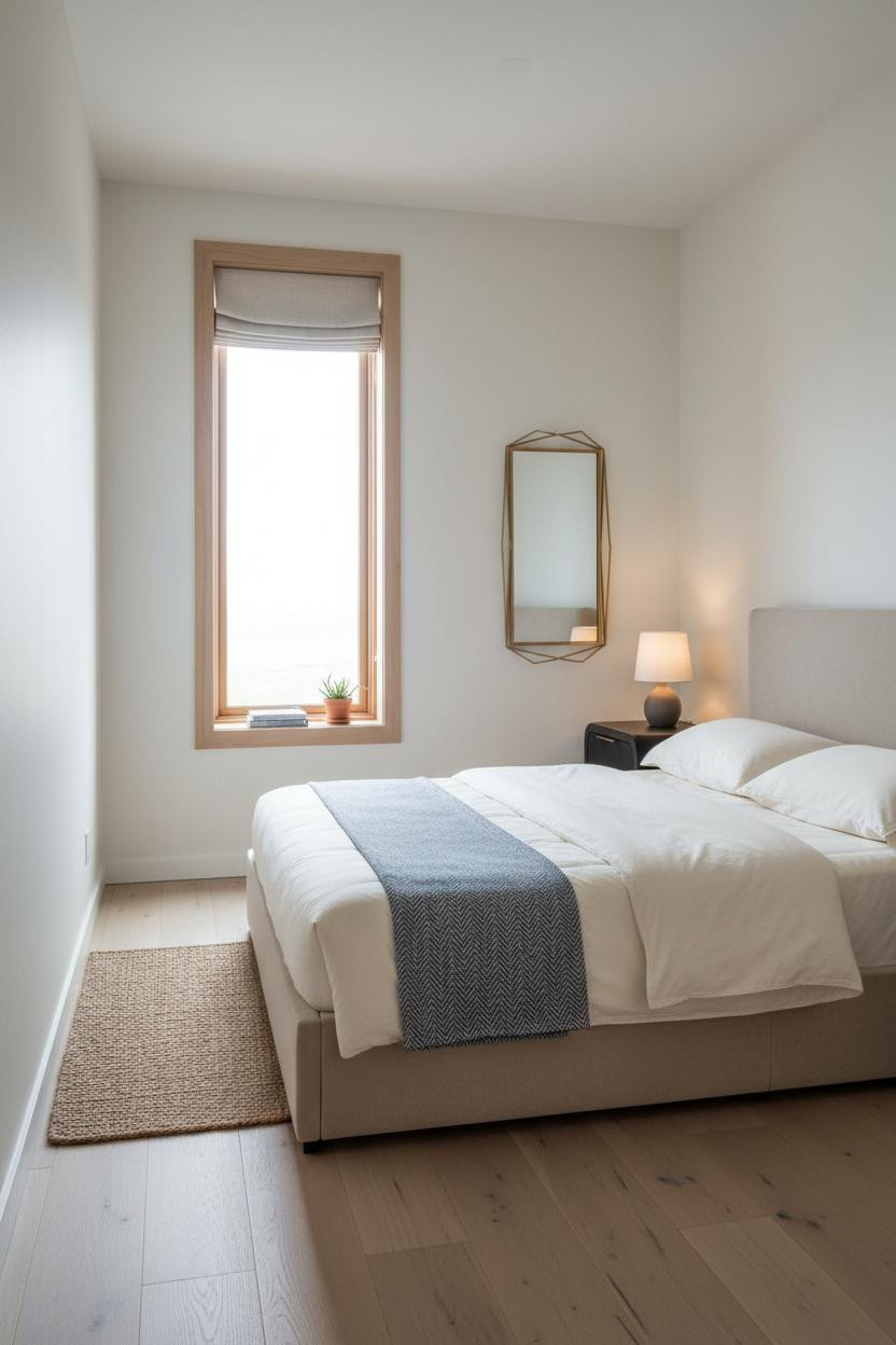 Small Bedroom Minimalist Natural Light