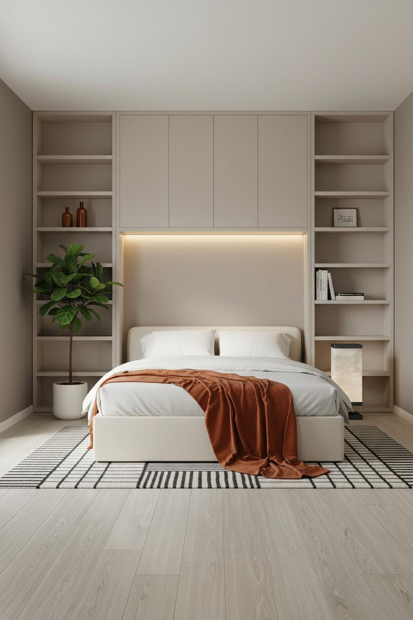Bedroom Couple Pictures Japandi Romantic