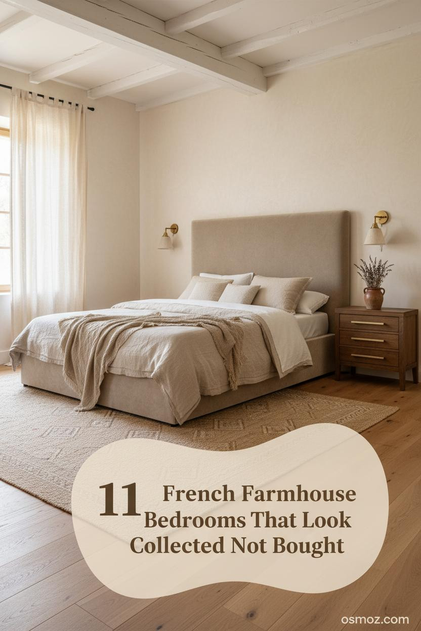 11+ French Farmhouse Bedrooms That Feel Romantic Without Trying Too Hard