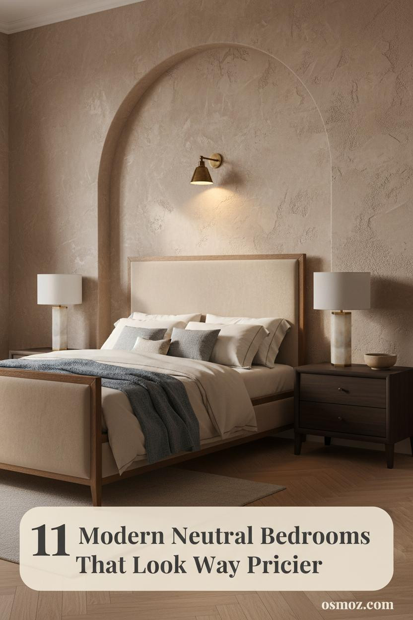 11+ Modern Neutral Bedrooms That Feel Warm Without Trying Too Hard
