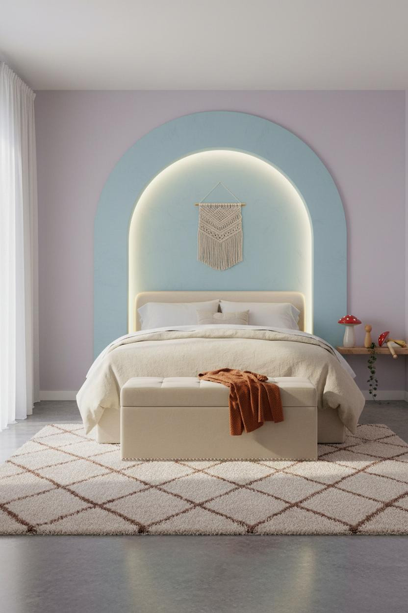 Kids Room Design Boho Arch Headboard