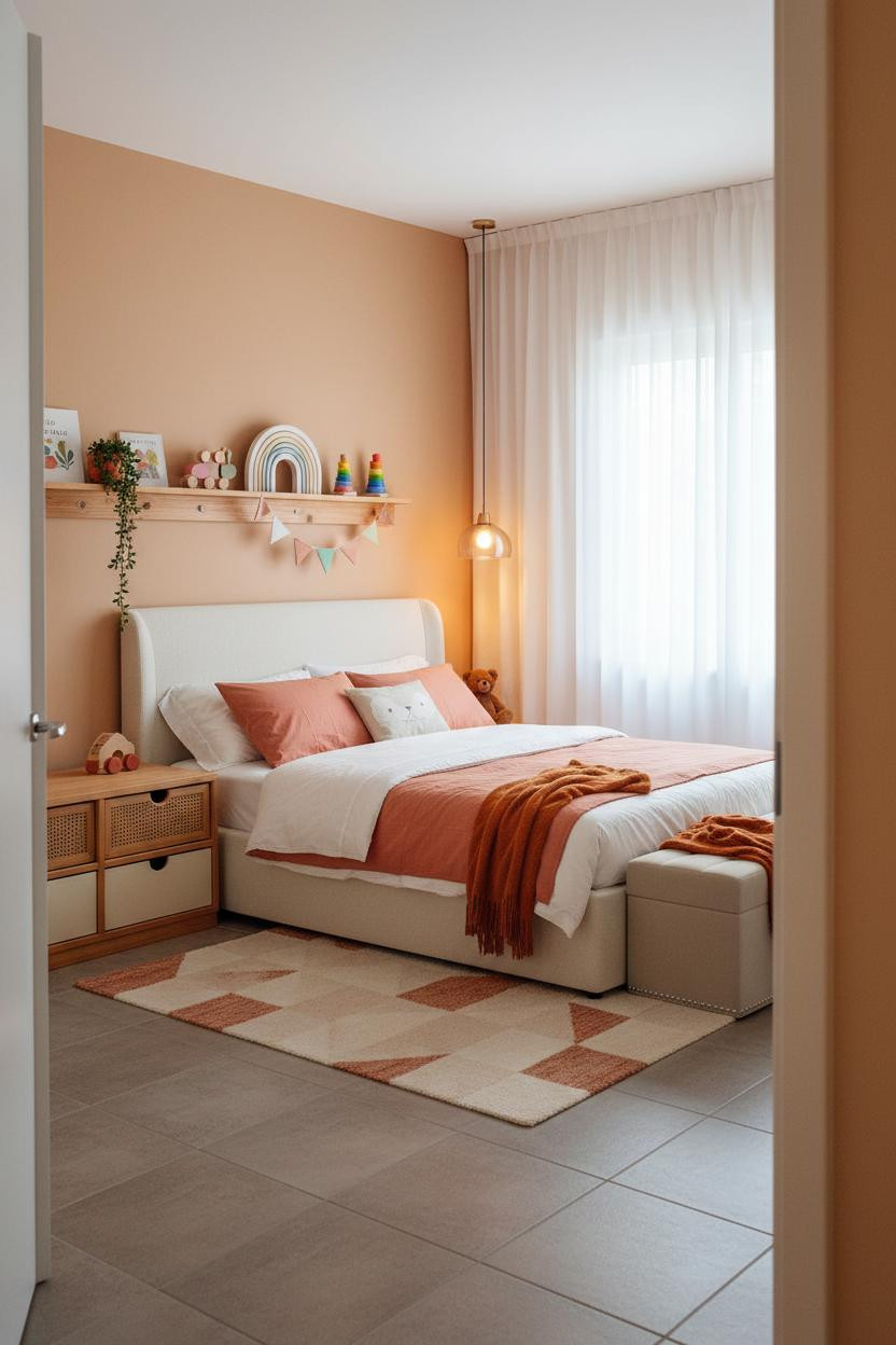 Kids Room Design Natural Wood Storage