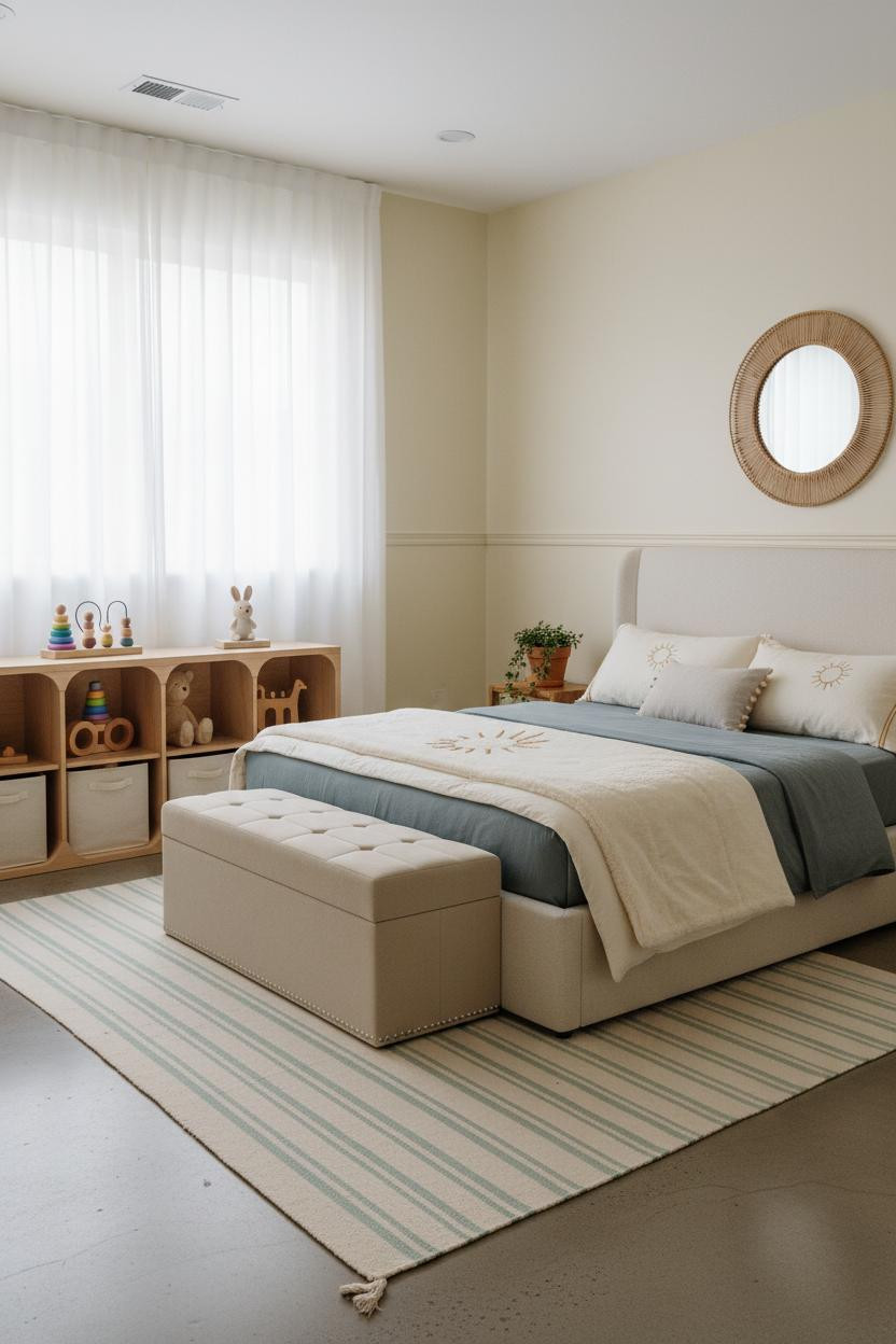 Kids Room Design Natural Wood Storage
