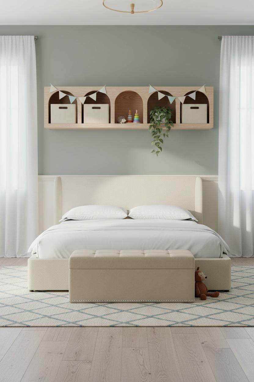 Scandi Kids Bedroom Storage Design