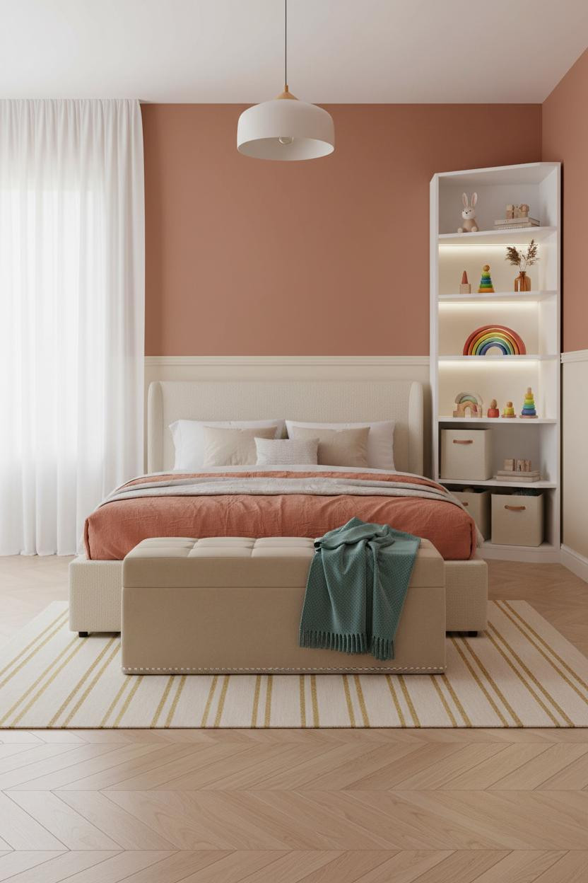 Kids Room Design Terracotta Storage