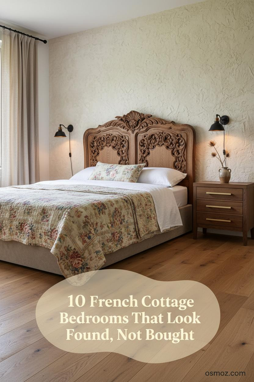10+ French Cottage Bedrooms That Feel Collected Rather Than Decorated