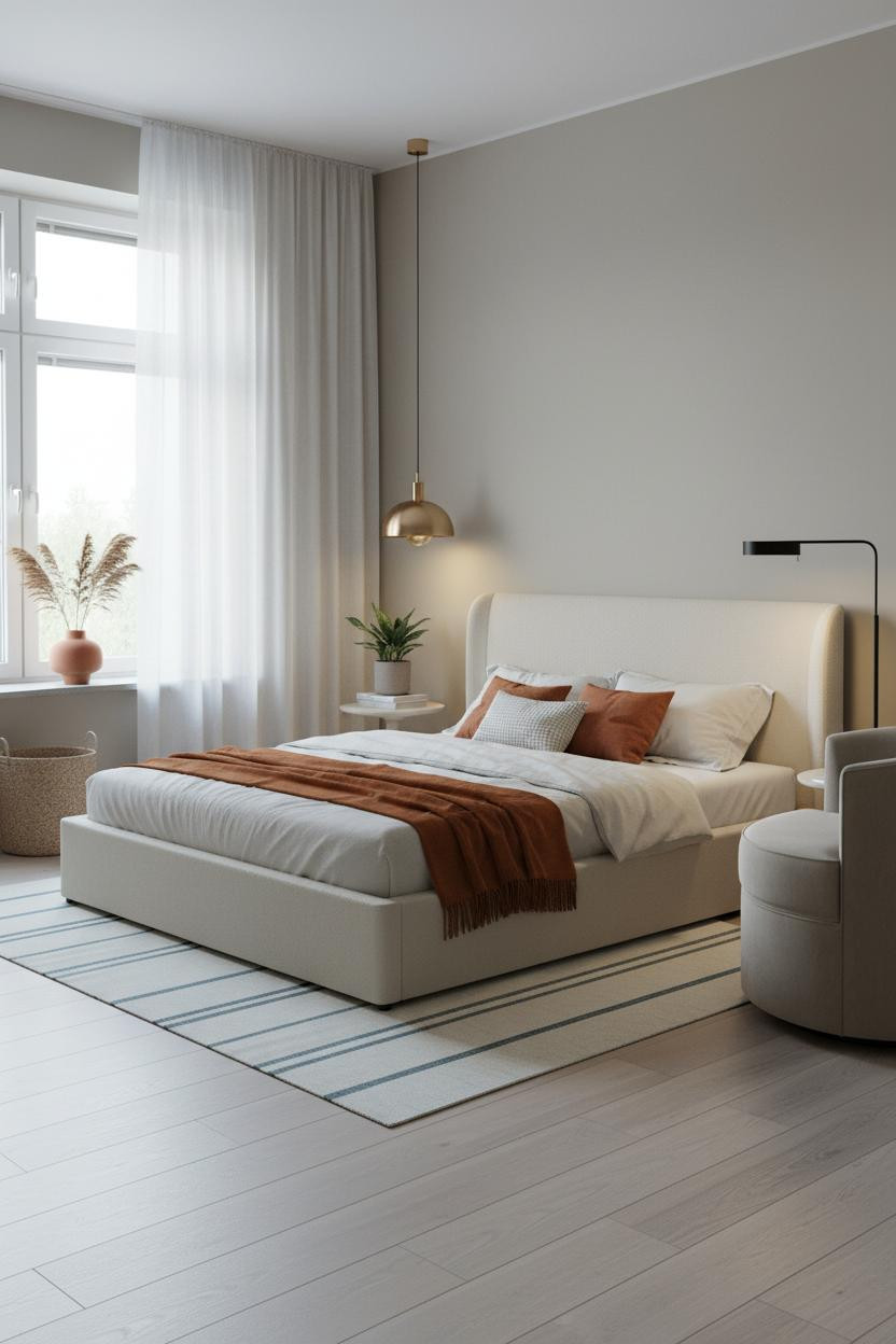 Studio Apartment Layout Scandi Modern 350 Sq Ft