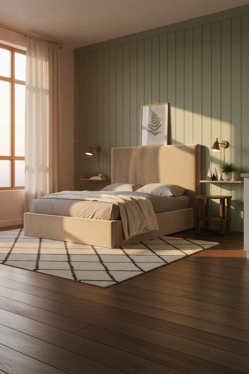 Studio Apartment Japandi Layout Design