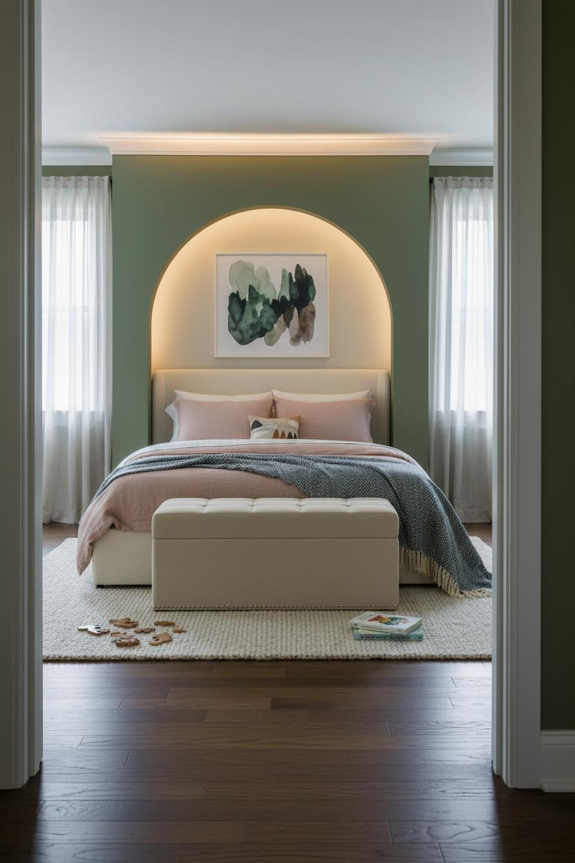 Childrens Bedroom Nature Inspired Reading Niche