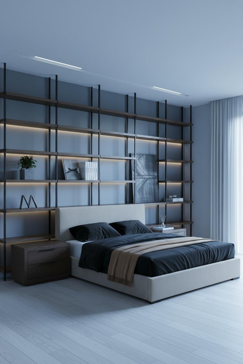 Modern Masculine Bedroom Industrial Design