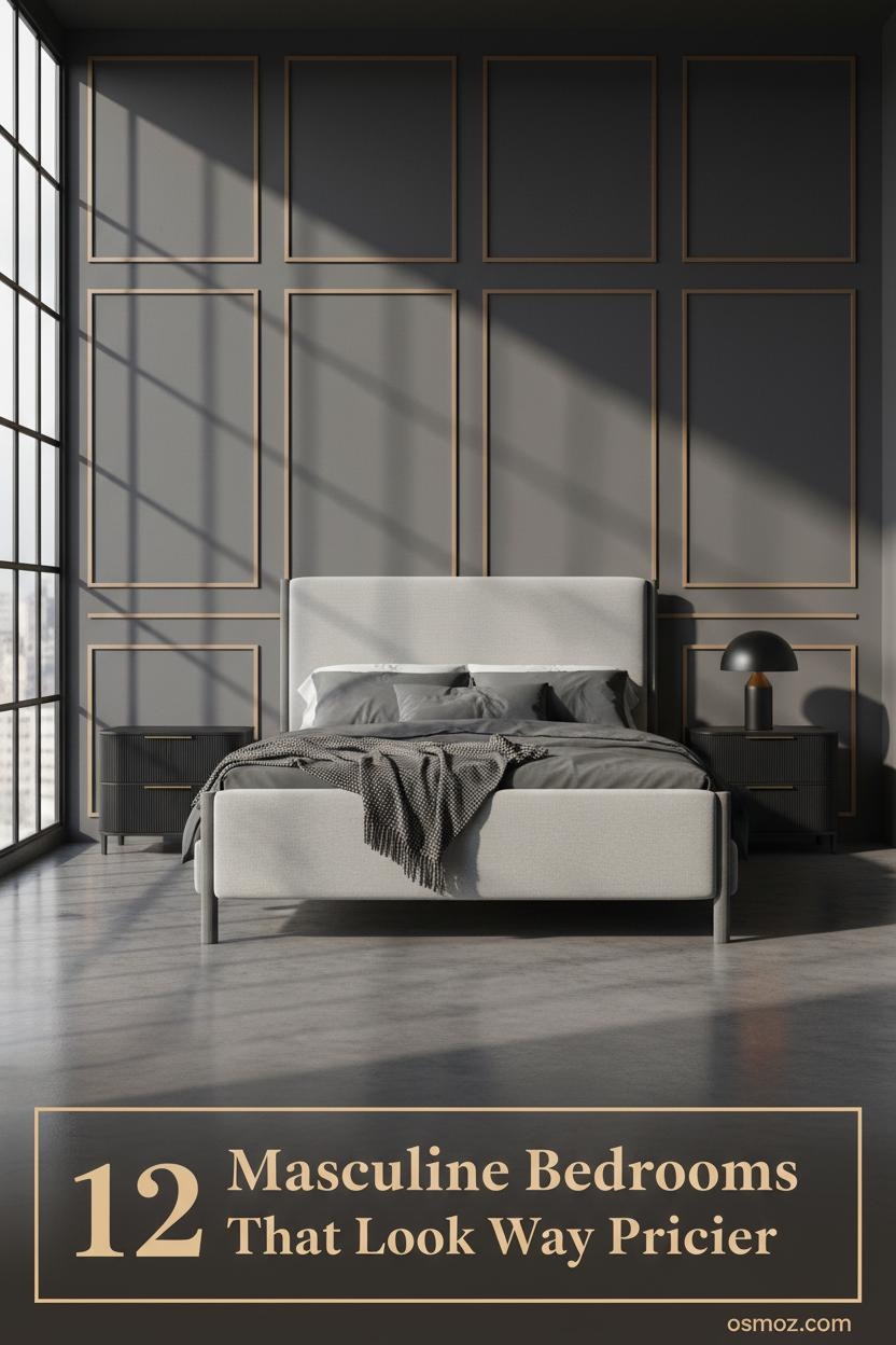 12+ Modern Masculine Bedrooms That Feel Collected, Not Decorated