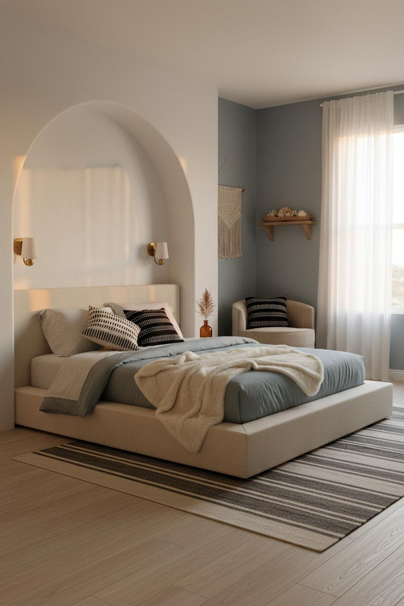 Beachy Teen Bedroom Coastal Niche Design