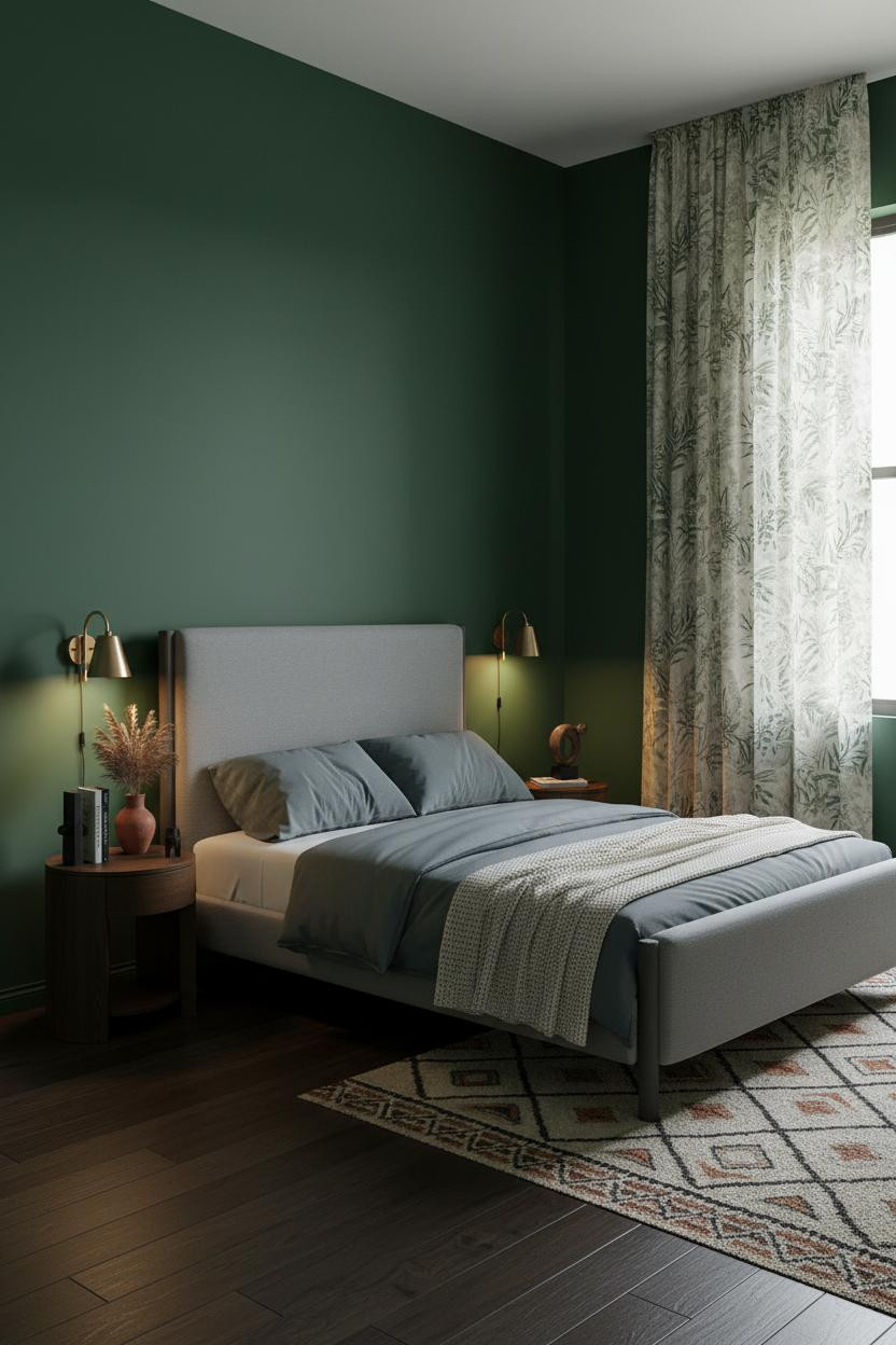 Mid Century Eclectic Bedroom Maximalist Vintage