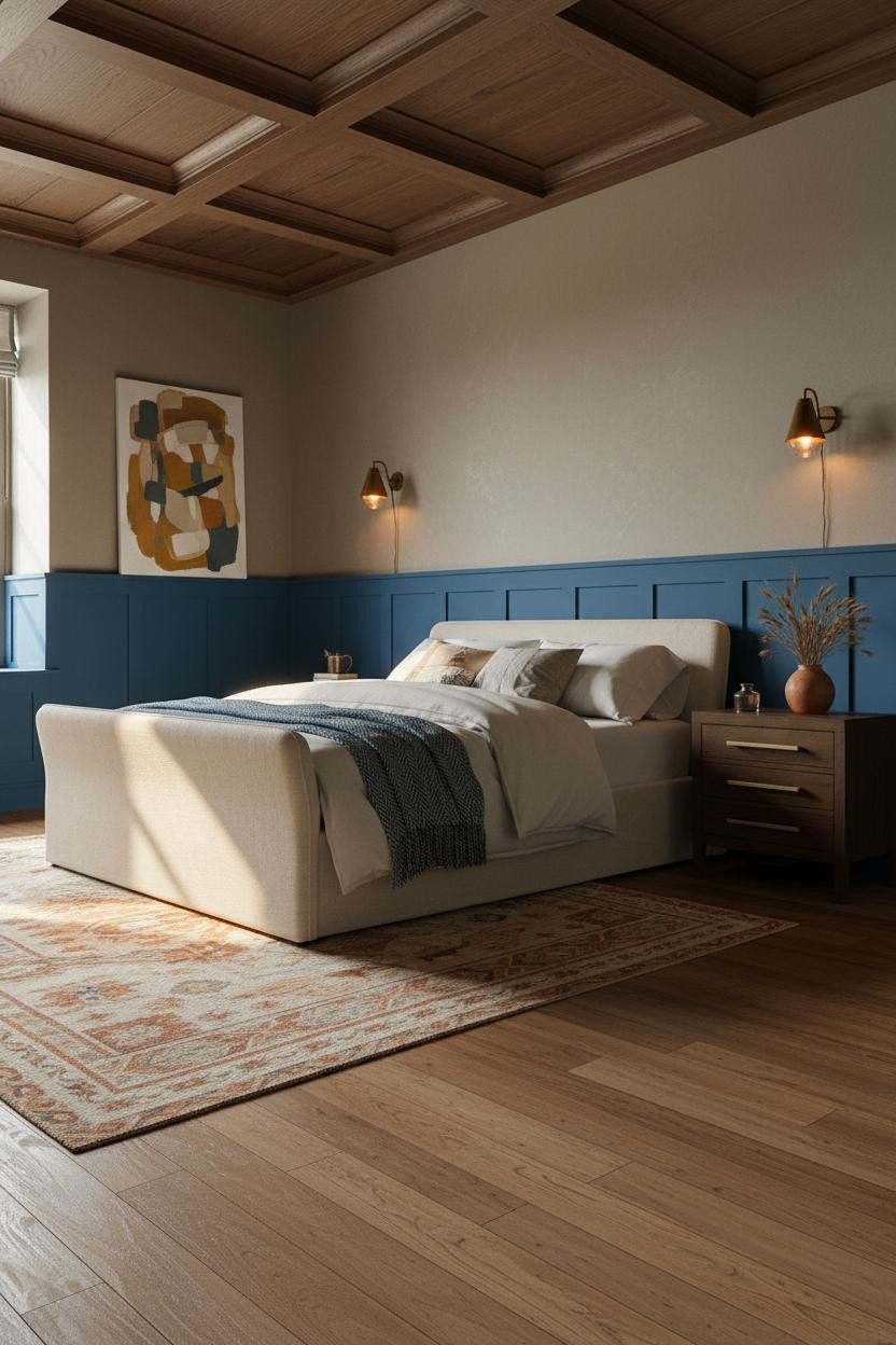Mid Century Eclectic Bedroom Maximalist Design