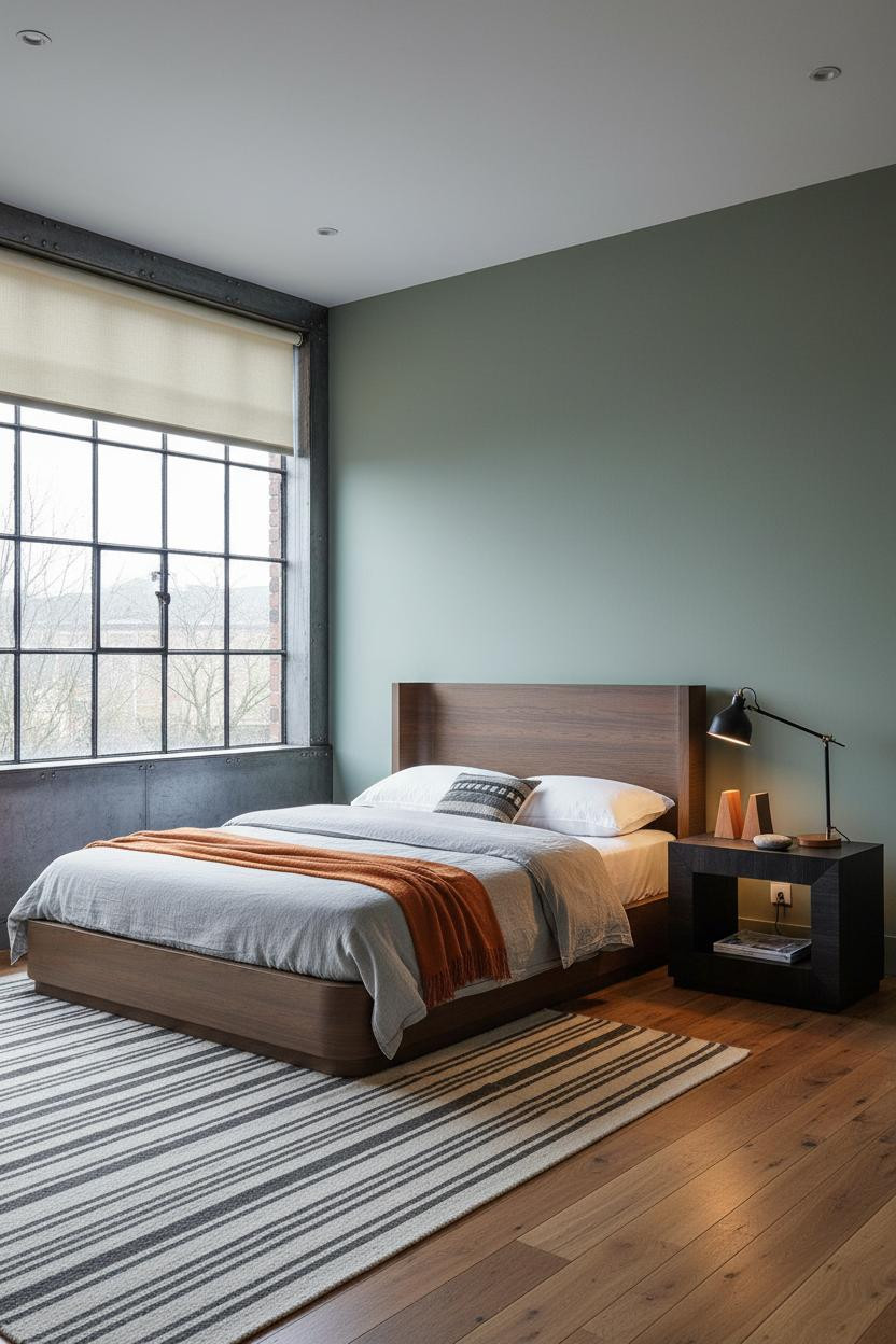 Modern Teen Boy Bedroom Earthy Industrial