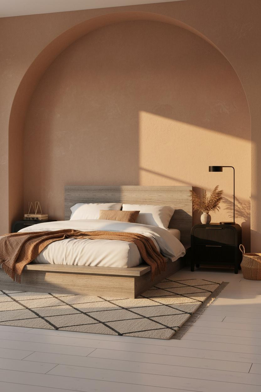 Modern Teen Boy Bedroom Earthy Alcove