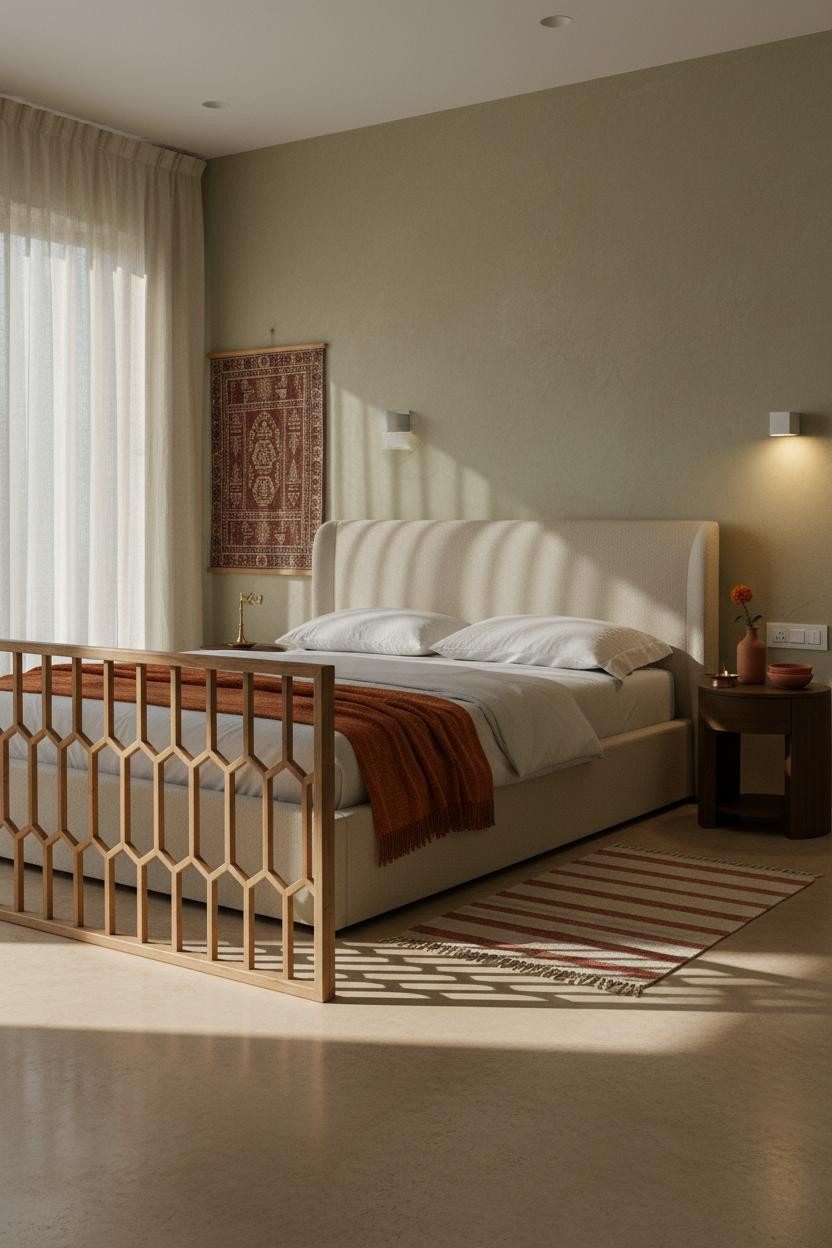 Small Indian Bedroom Handmade Decor