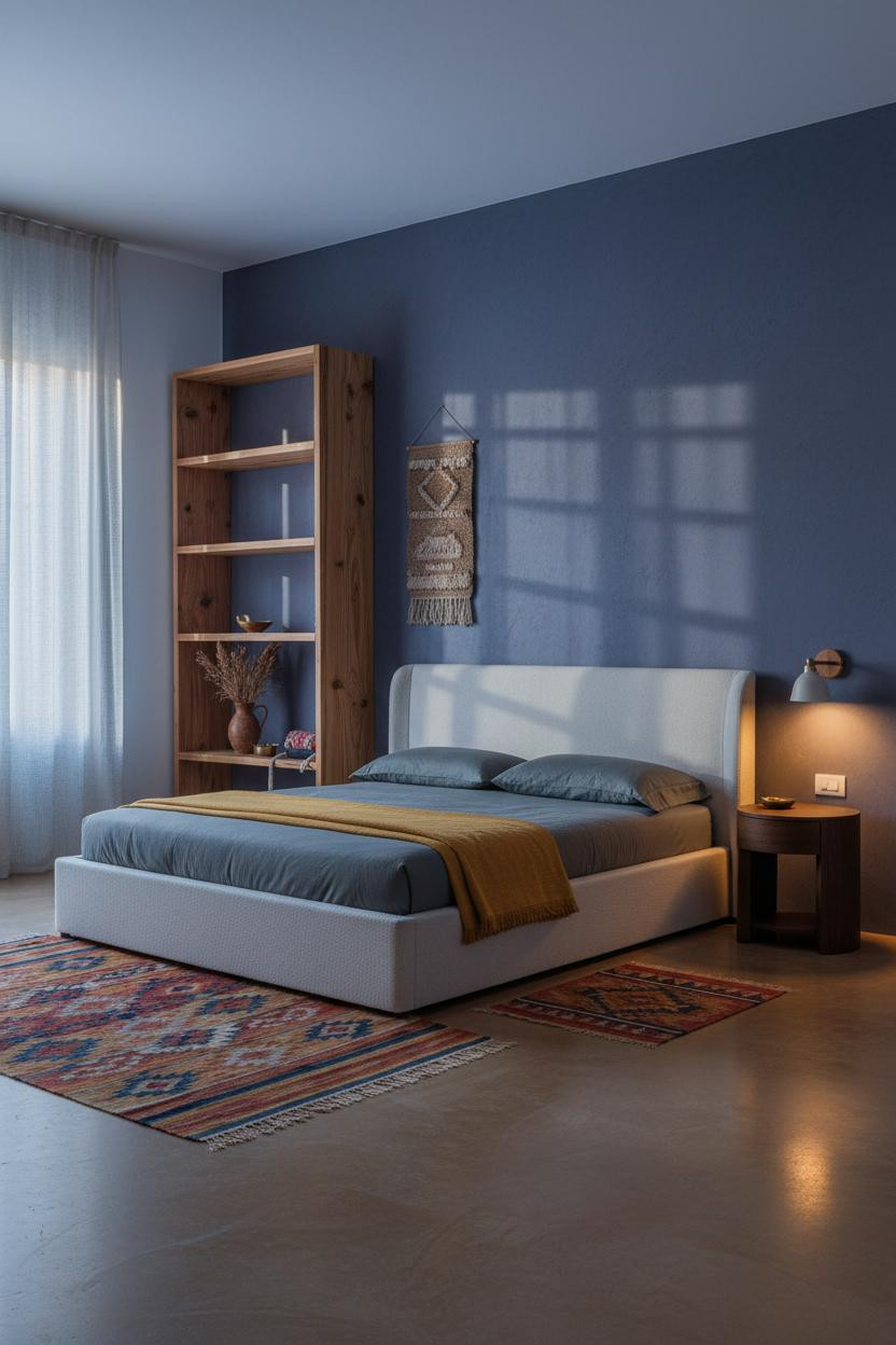 Small Indian Bedroom Decor Artisan Modern