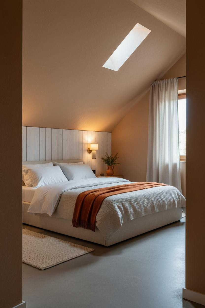 Low Attic Bedroom Sloped Walls Master Design