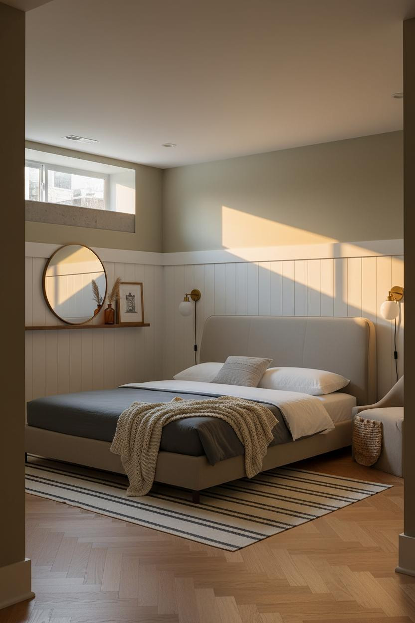 Basement Studio Apartment Layout Window Light