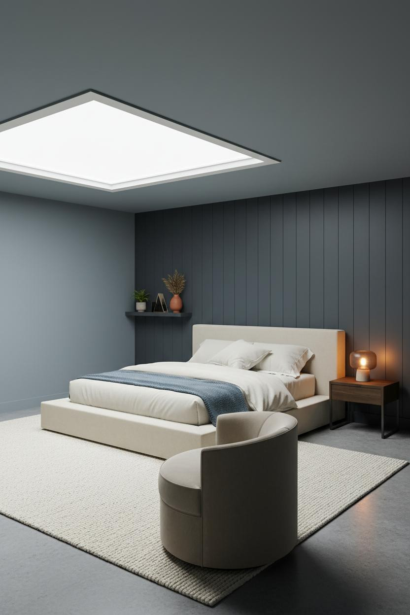 Basement Studio Apartment Skylight Minimal