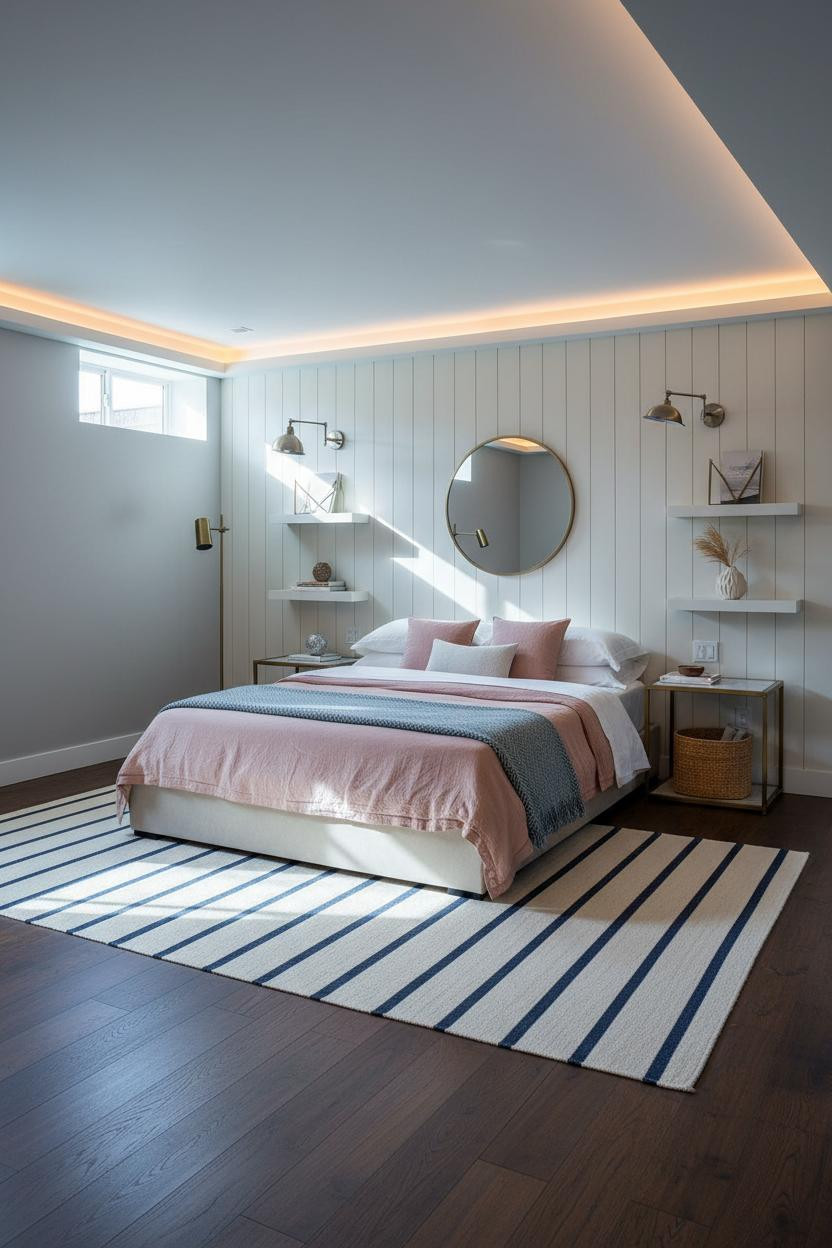 Basement Studio Apartment Coastal Modern