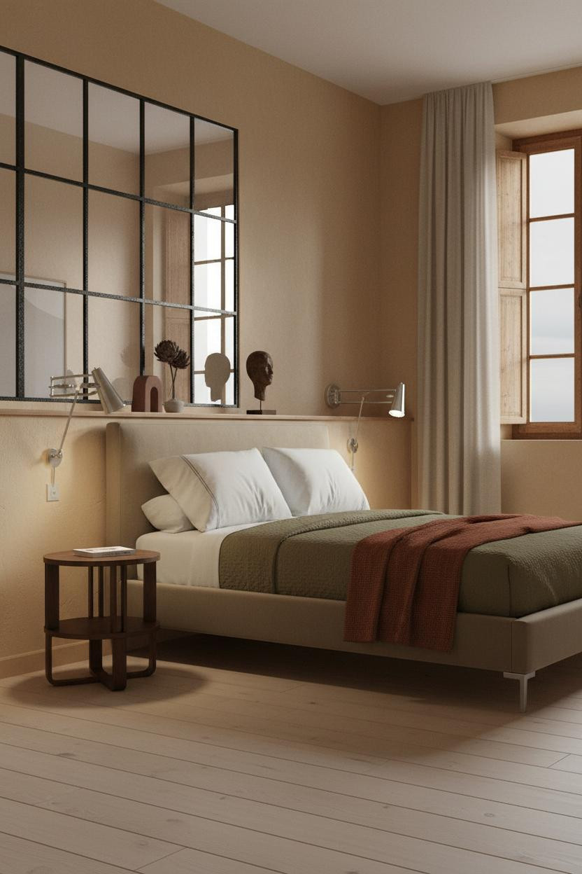 Mediterranean Bedroom Spanish Modern Iron Windows