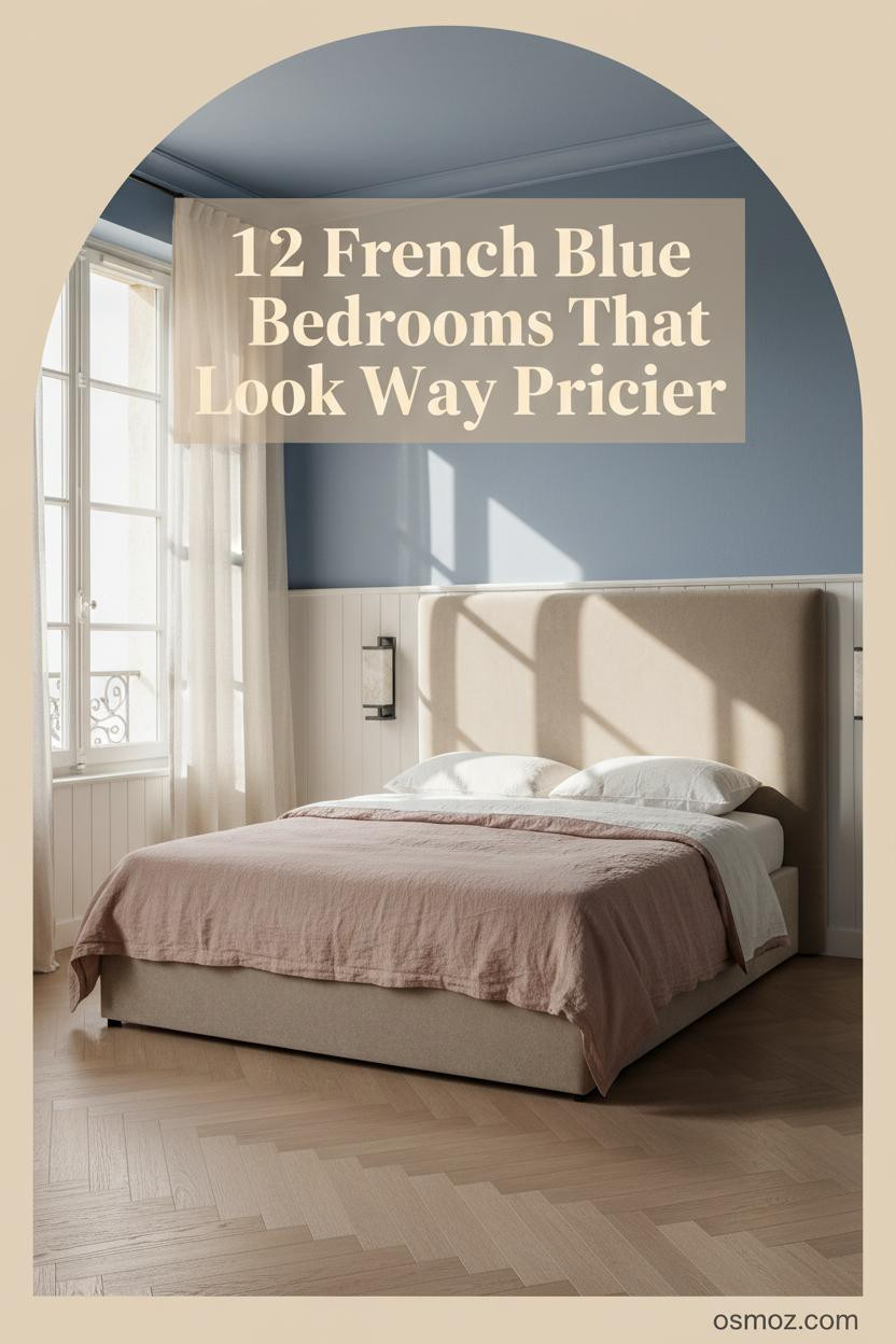 12+ French Blue Bedrooms That Feel Collected Rather Than Decorated