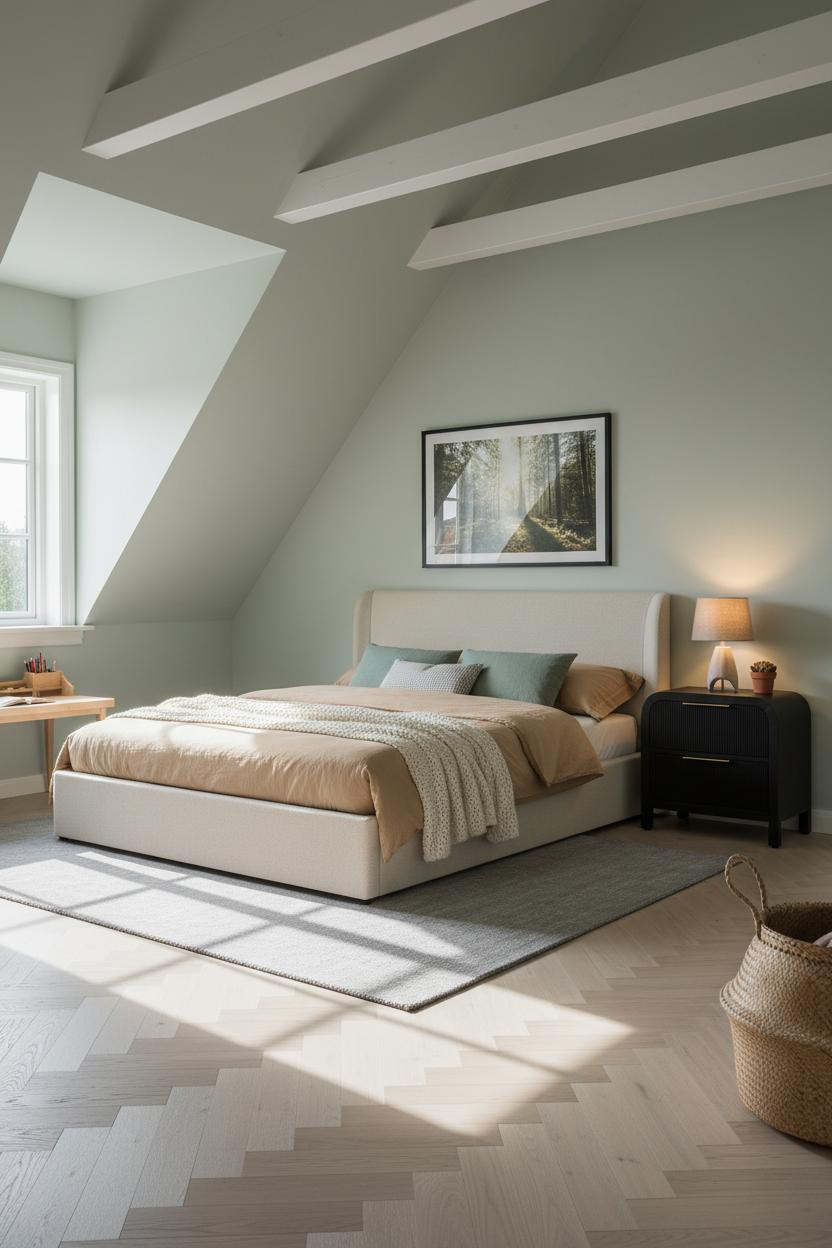 Modern Kids Bedroom Attic Scandi Dormer