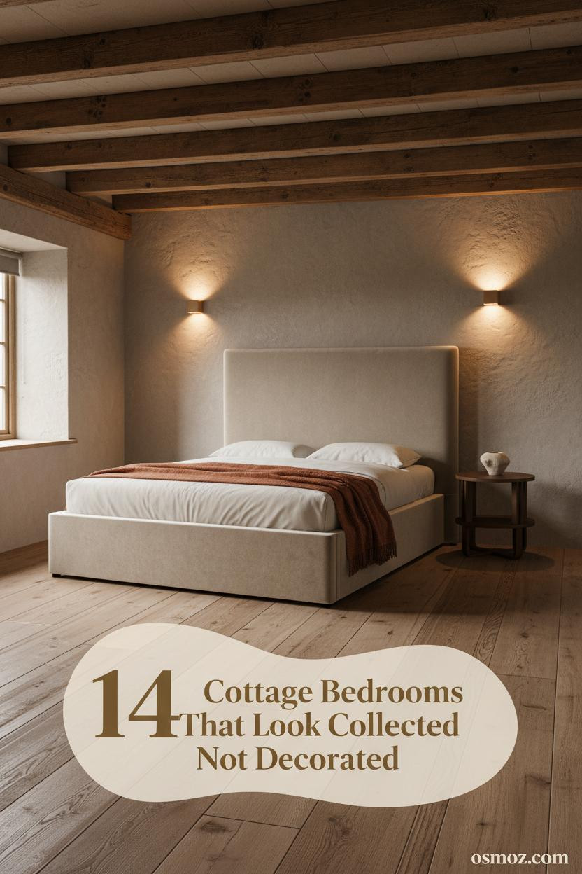 14+ Rustic Cottage Bedrooms That Feel Collected Rather Than Decorated