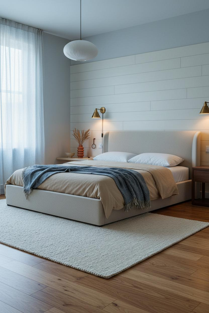Cozy Teen Bedroom Japandi Design With Warm Wood