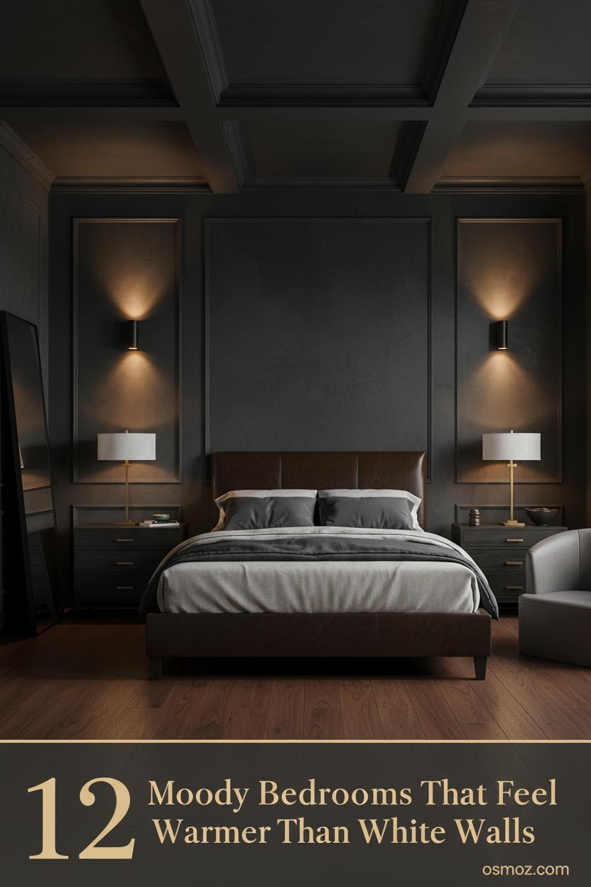 12+ Moody Romantic Bedrooms That Are Dark but Still Feel Warm