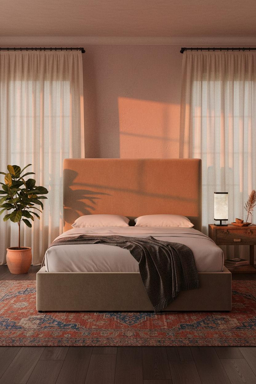 Boho Bedroom Earthy Warm Aesthetic