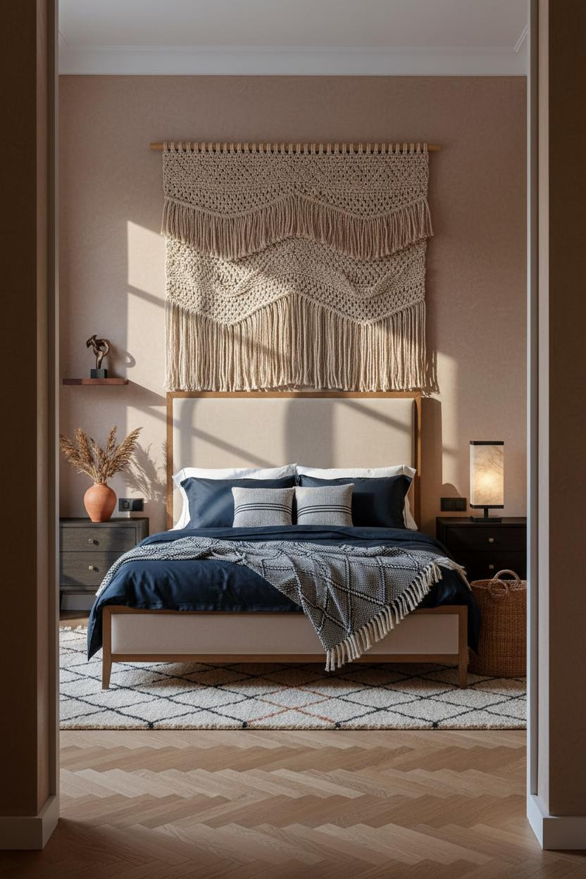 Boho Bedroom Moroccan Macrame Earthy