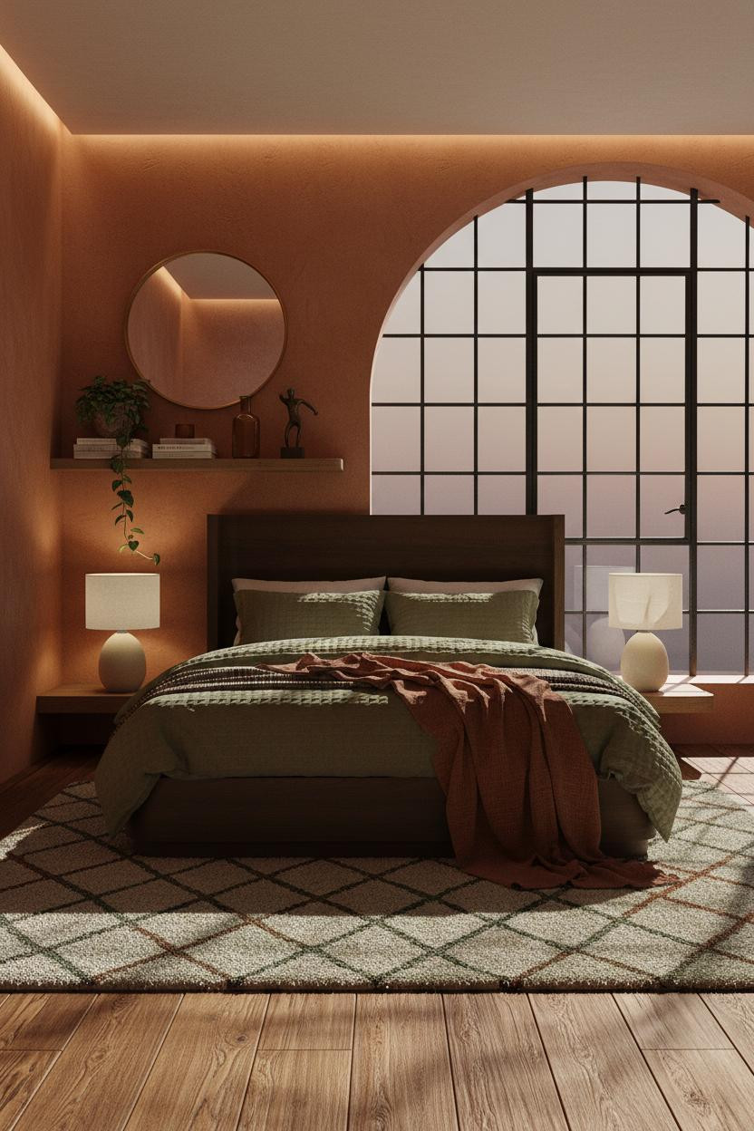 Cozy Boho Bedroom Warm Earthy Aesthetic