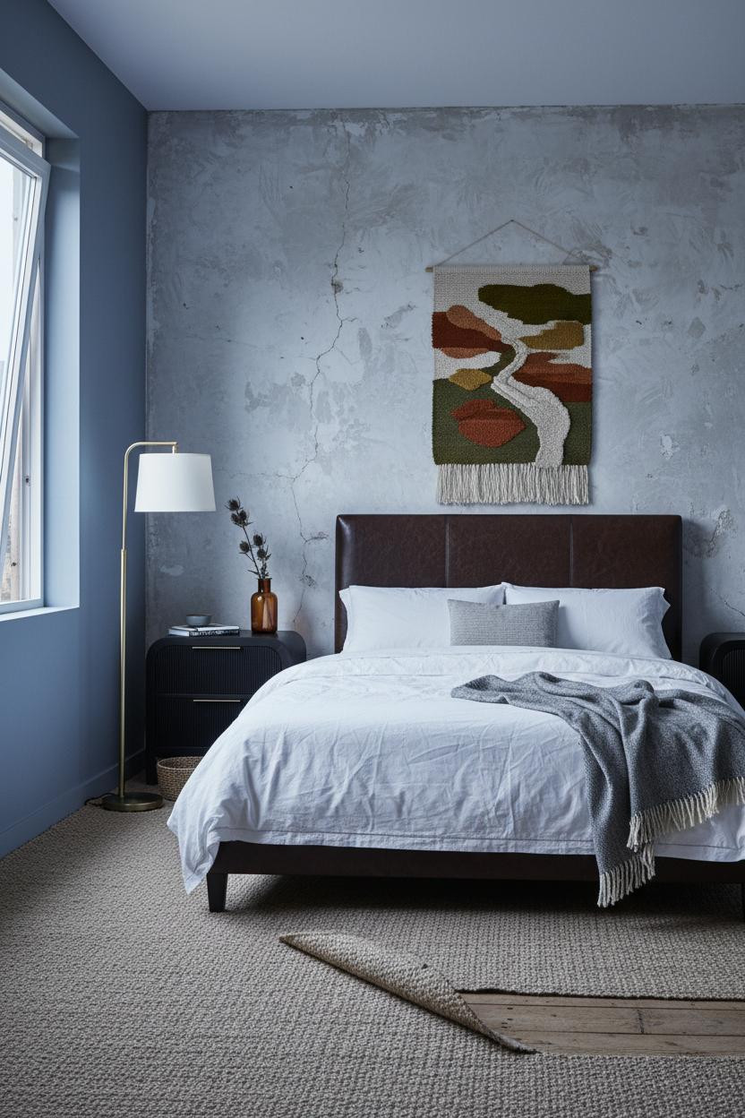 Grunge Bedroom Y2K Alternative Plaster Wall