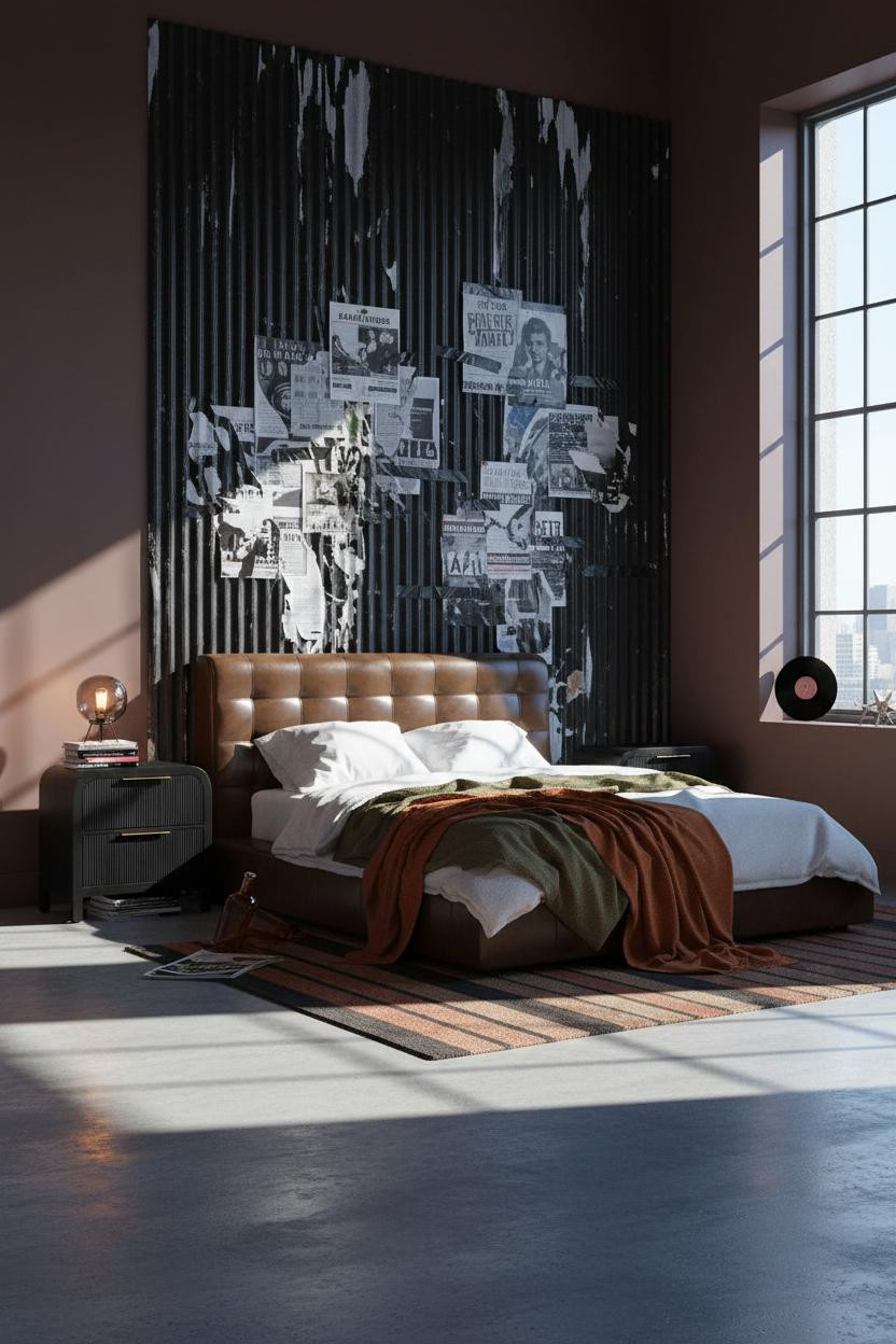 Grunge Bedroom Industrial Loft Aesthetic