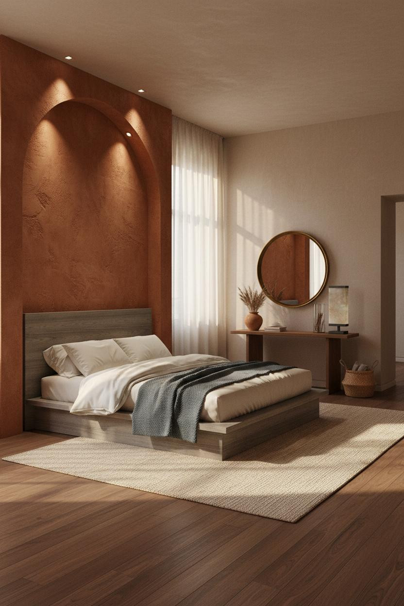 Earthy Luxury Bedroom Tuscan Terracotta