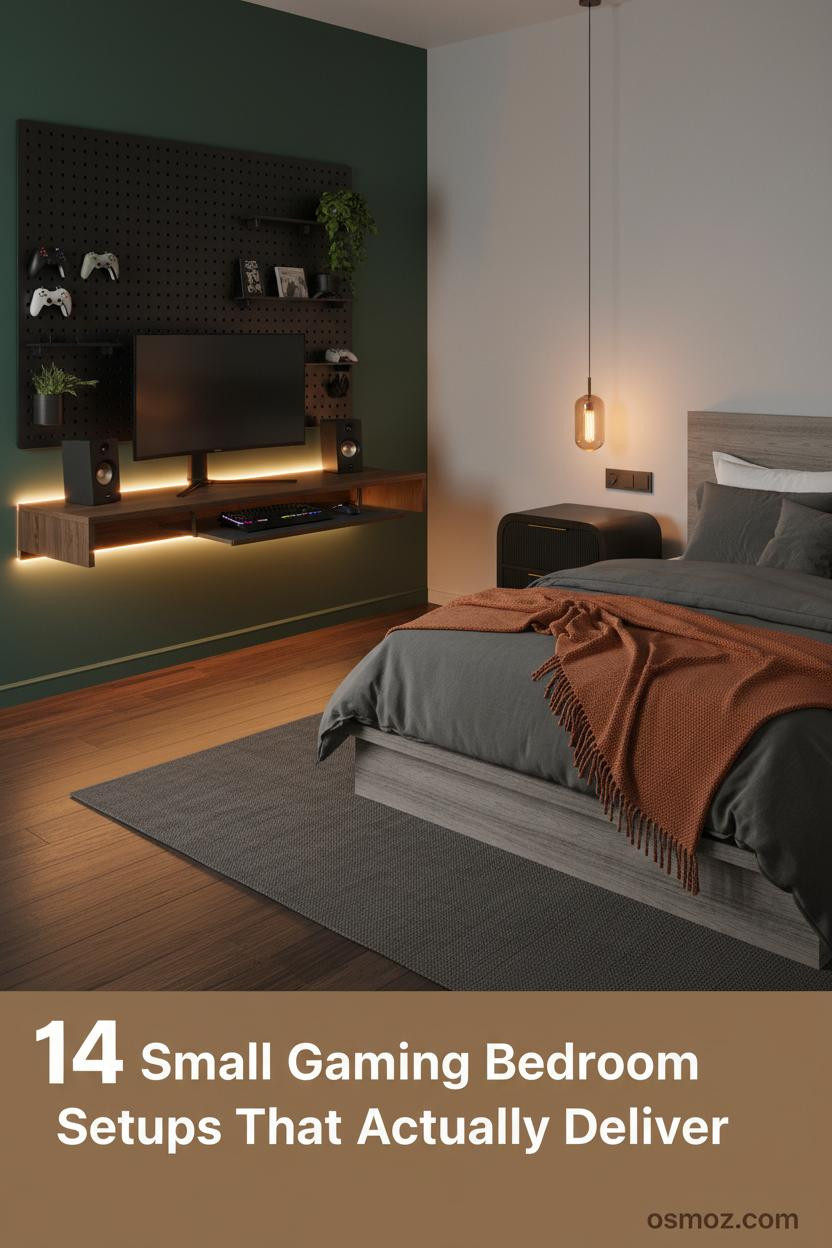 14+ Small Gaming Bedroom Setups That Actually Make the Most of Every Inch