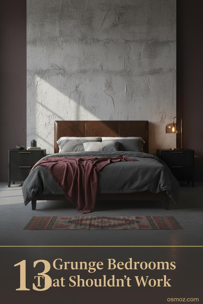 13+ Grunge Bedrooms That Feel Collected Rather Than Decorated