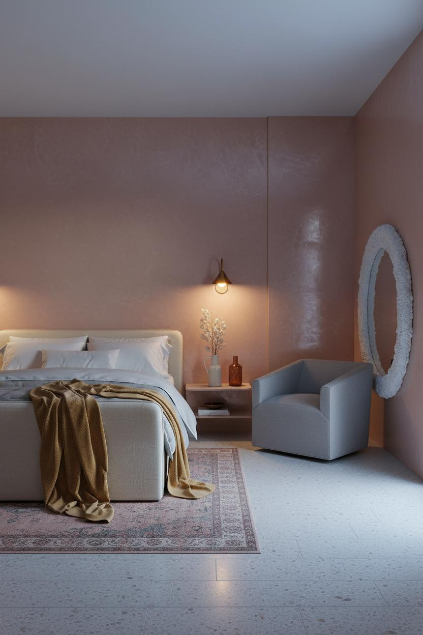 Pink Luxury Bedroom Art Deco Design