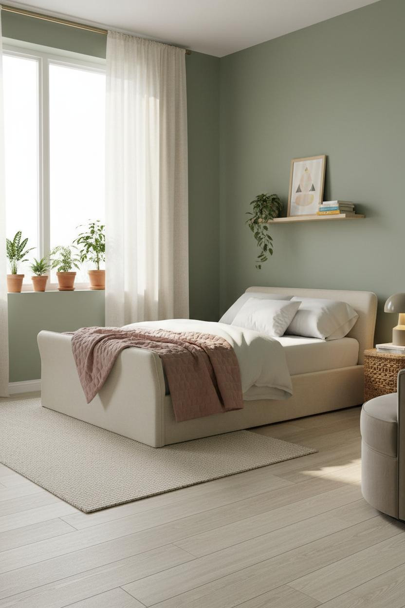 Teen Bedroom Makeover Sage Green Scandi Room Inspiration