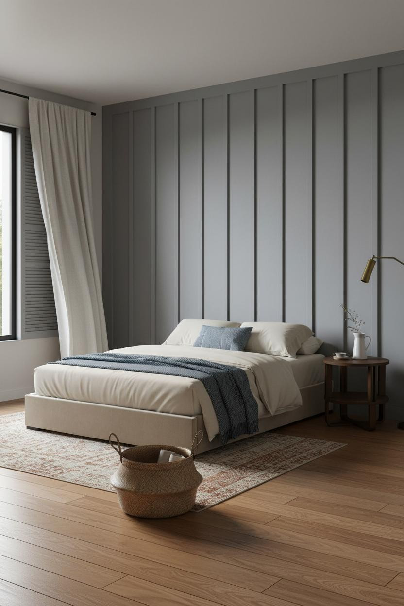 Floating Bed Frame Modern Farmhouse