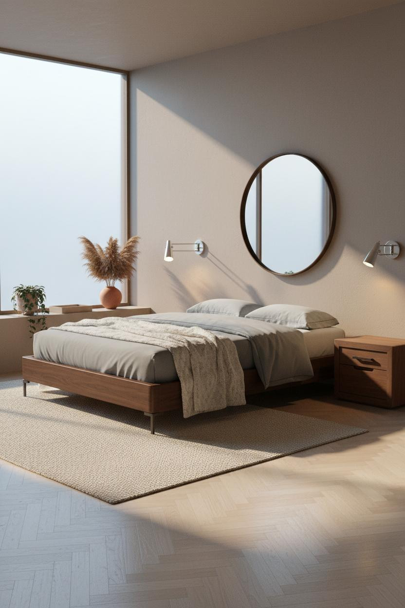 Floating Bed Frame Platform Design