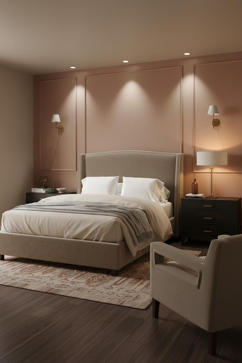 Cozy Studio Apartment Rose Bedroom