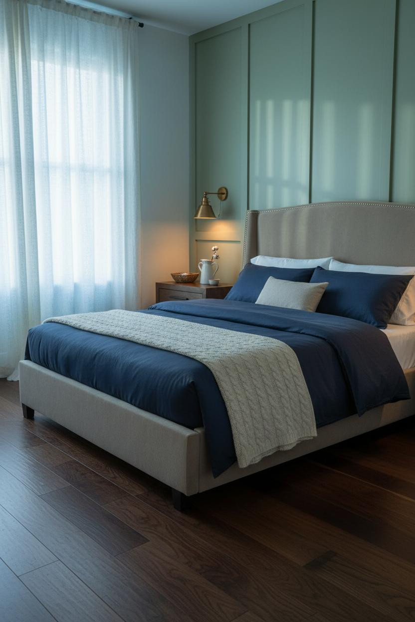 Simple Bedroom Couples Sage Green Small