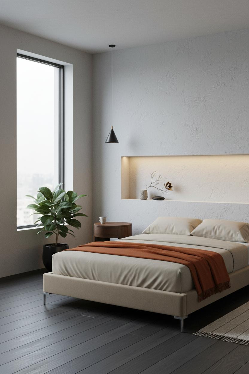 Japanese Bedroom Minimalist Niche Design