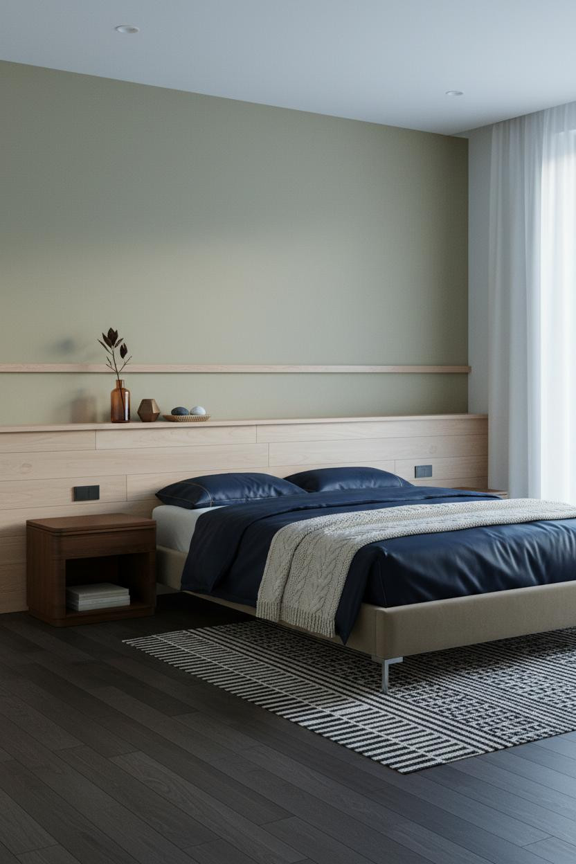 Japanese Bedroom Minimalist Ryokan Design Wainscoting
