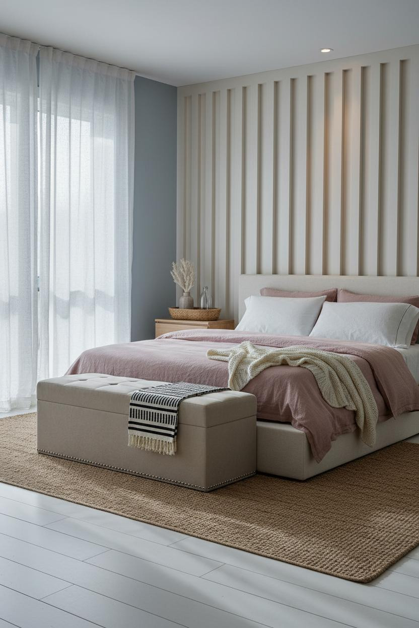Green Coastal Bedroom Sage Blue Design